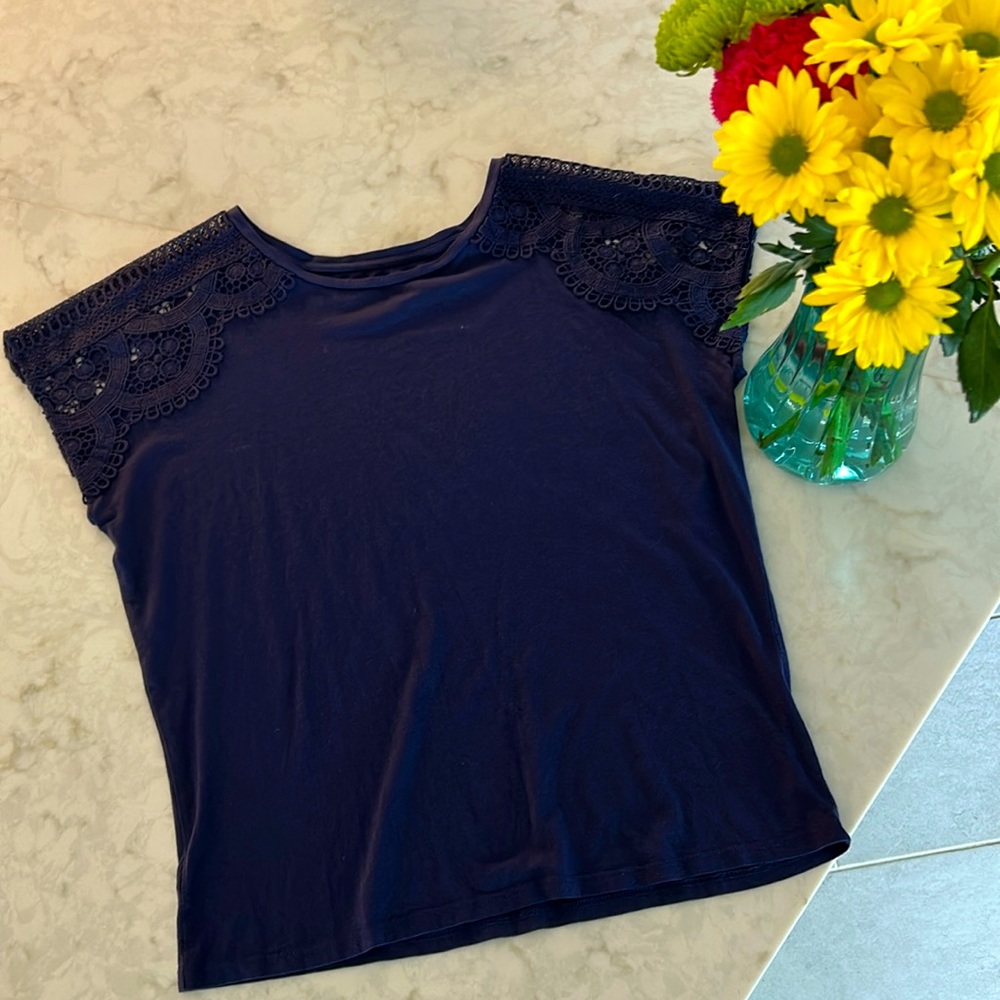 NWOT Loft Embroidered Shirt
